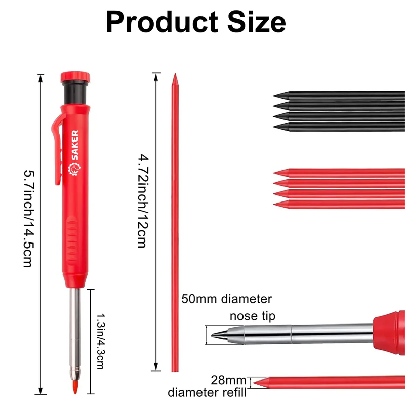 SAKER&reg; Deep Hole Pencil