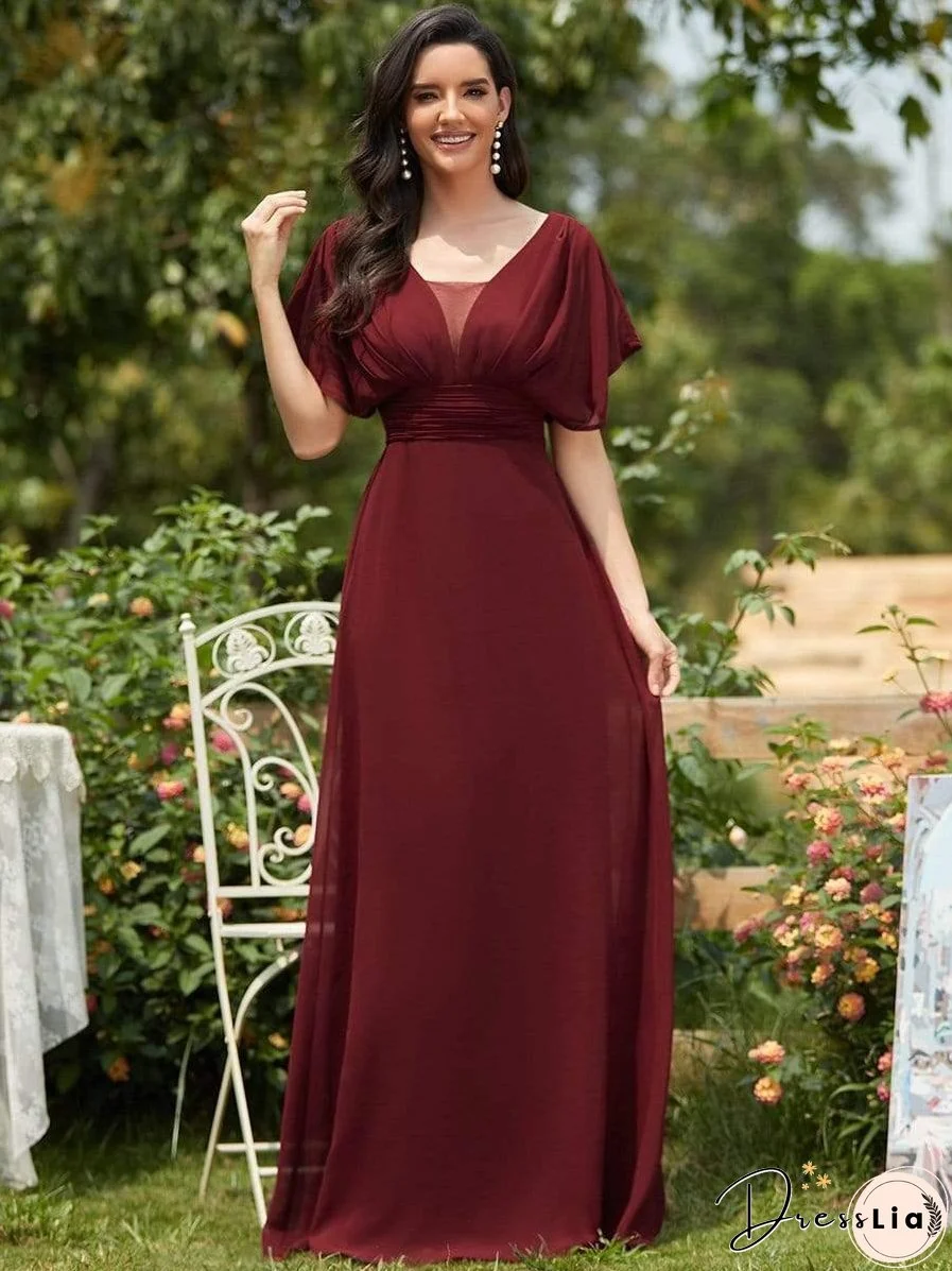 Flowy V-Neck Maxi Dress for Women