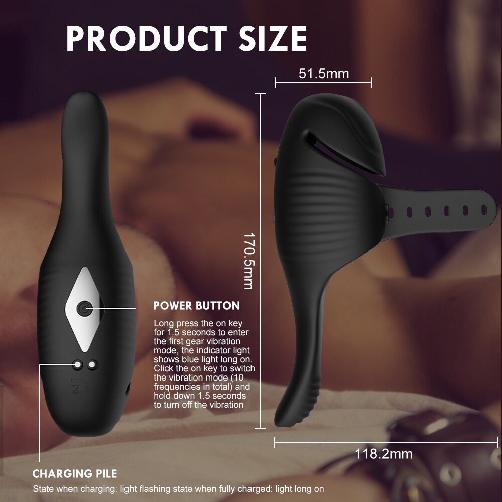 10-Mode Automatic Glans Penis Delay Massager