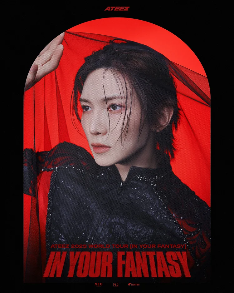 2025 ATEEZ In Your Fantasy World Tour Poster