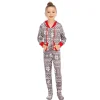 Family Matching Christmas Deer Pajamas Jumpsuits Set Family Look