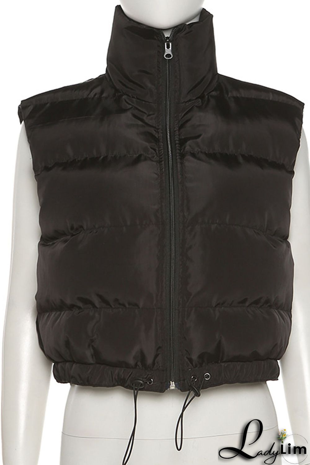Pink Casual Solid Patchwork Zipper Outerwear