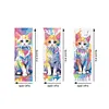3Pcs Diamond Painting Cat Bookmarks Kits for Bookworms