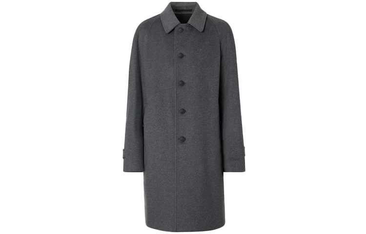 Burberry Coats Men Dark Gray