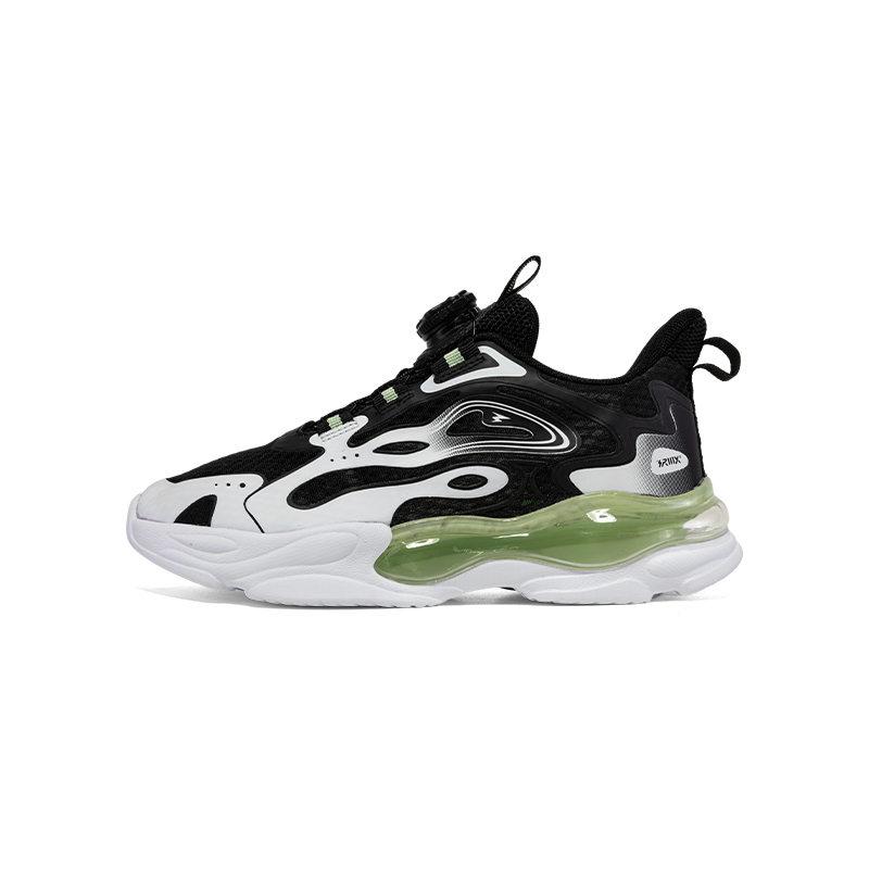 361°KIDS Cushioning Wear-Resistant Kids Lifestyle Shoes Black White Kids'