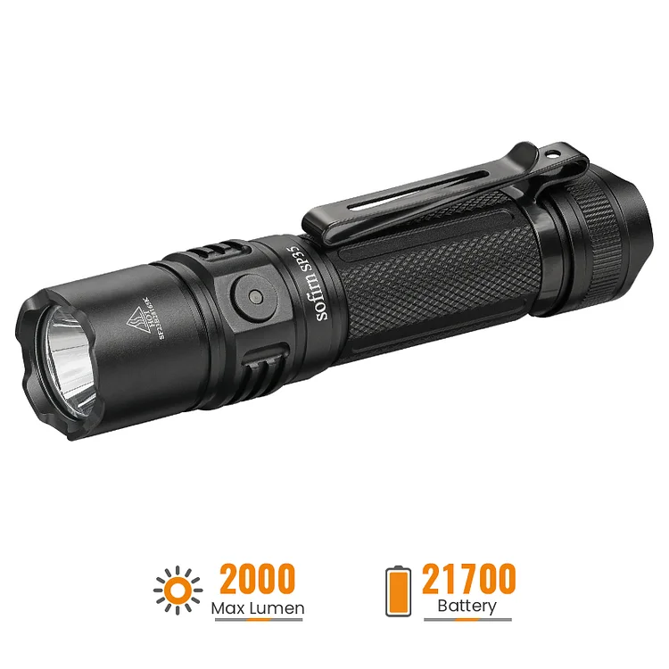Sofirn SP35 Rechargeable Flashlight with ATR and Buck Driver