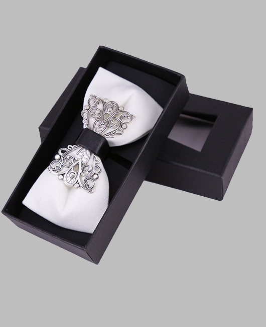 Wedding Plain Rhinestone Decor Bow Ties