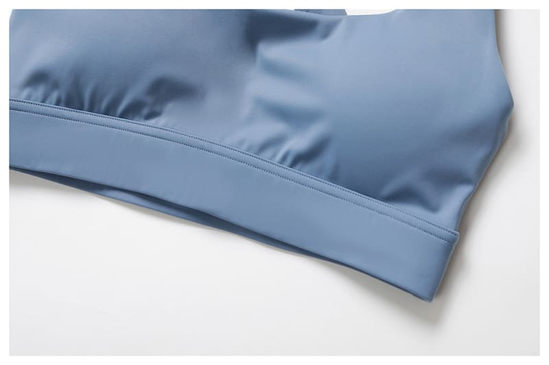 PASUXI Sports Bra Blue Detail Fabric