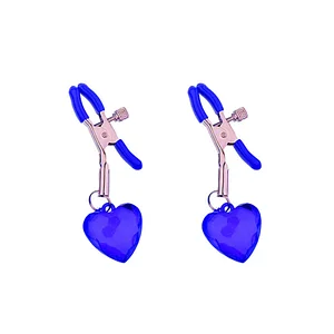 Heart-shaped Crystal Pendant Nipple Clip