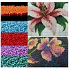 Bead Embroidery - Partial Printed 9CT Peony Cross Stitch Kit(71x50 CM)