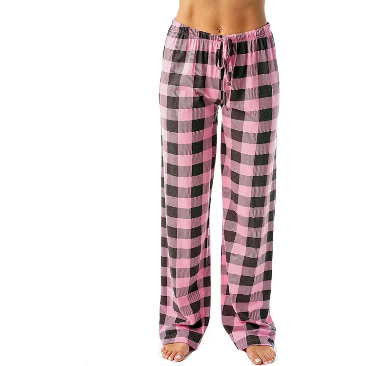Buffalo Pink Plaid Pajama Pants for Women