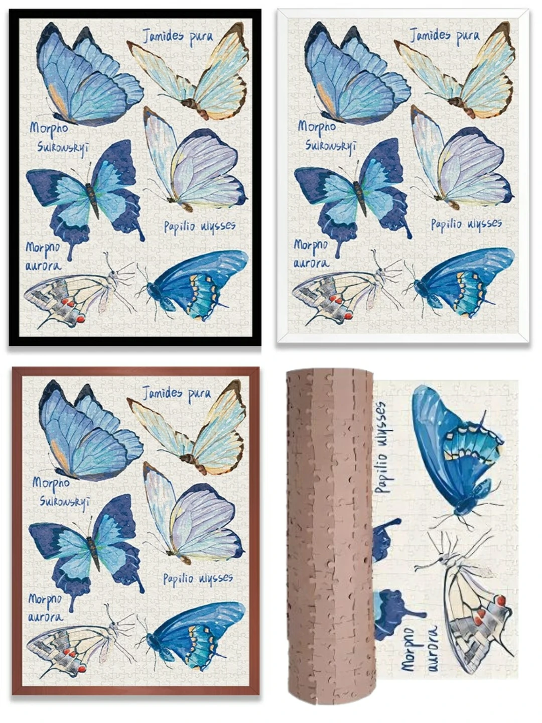 Blue Butterfly Jigsaw Puzzle