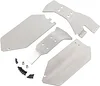 AMK RC Armors Set 4Pcs Stainless Steel Chassis Skid Plate Protection Board Weights for 1/10 RC Short Course Truck Slash 4X4 HQ 727