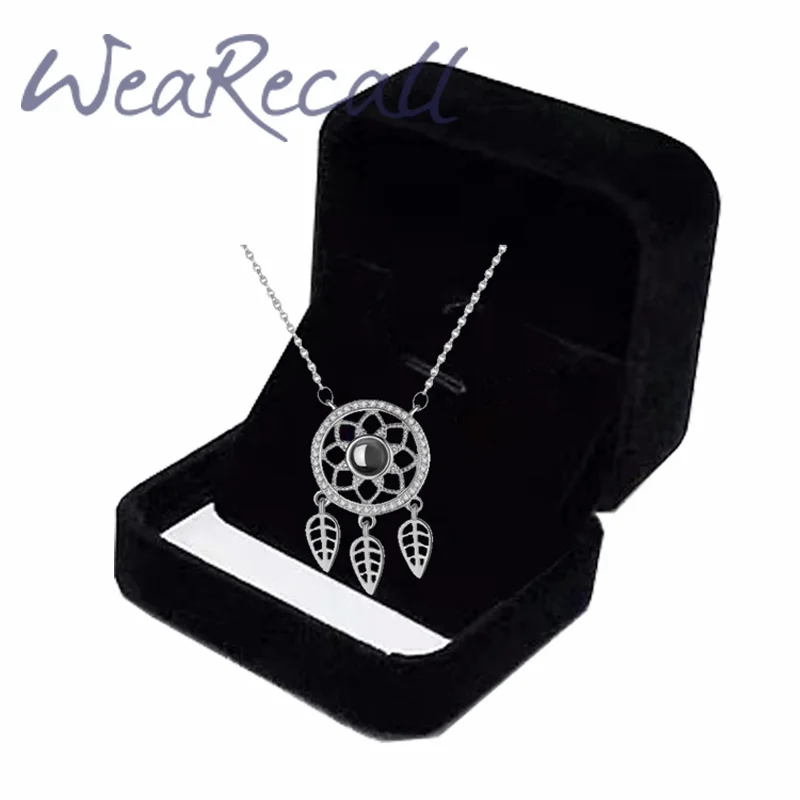 New Viral Dreamcatcher Projector Picture Custom Personalized Photo Necklace wetirmss