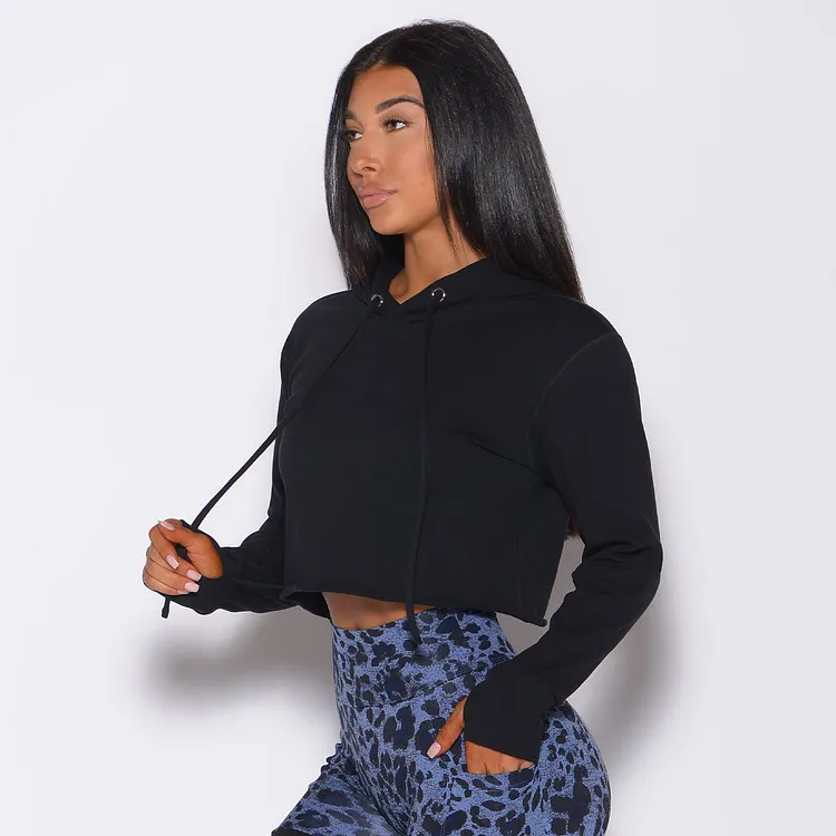 PASUXI Athleisure Wear Women Sports Pullover Hoodie Women Gym Wear Long Sleeve Yoga Top huanwei