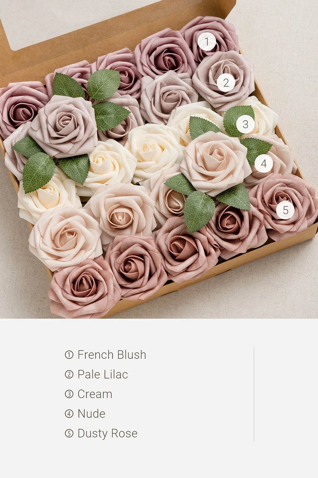 3" Foam Rose with Stem - 56 Colors