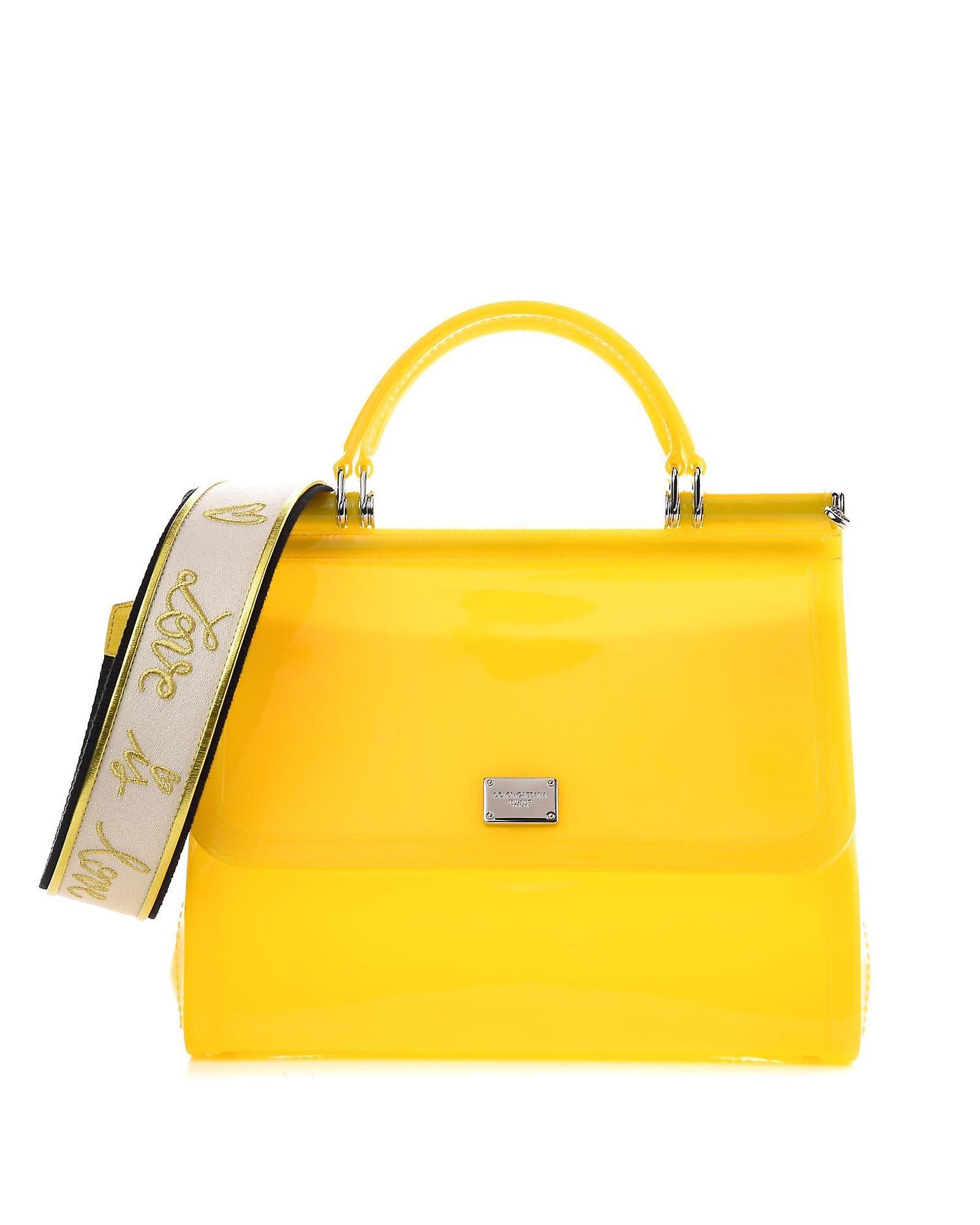 Dolce & Gabbana Metal Logo Crossbody Bag with Removable Strap