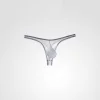 Ultra-thin sexy fully transparent ice silk seamless U convex thong