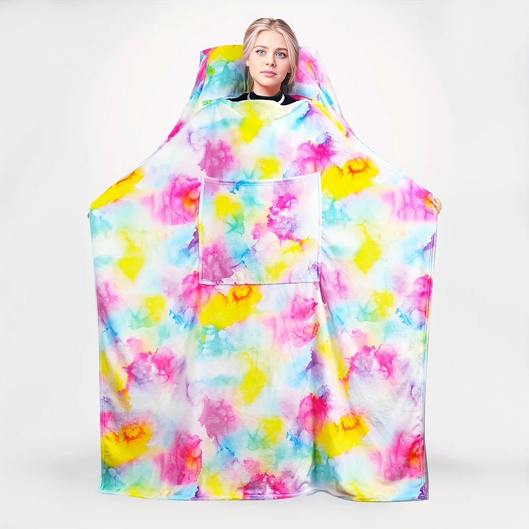 Blanket With Pillow Multifunctional Storage Blanket For Sofa Camping Car Office Etc Various Occasions Multi-purpose Blanket