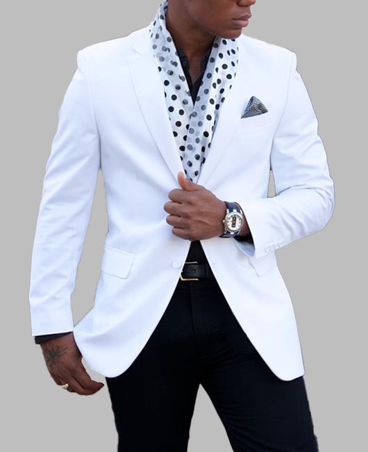 Plain Notch Lapel Two Button Long Sleeve Blazer