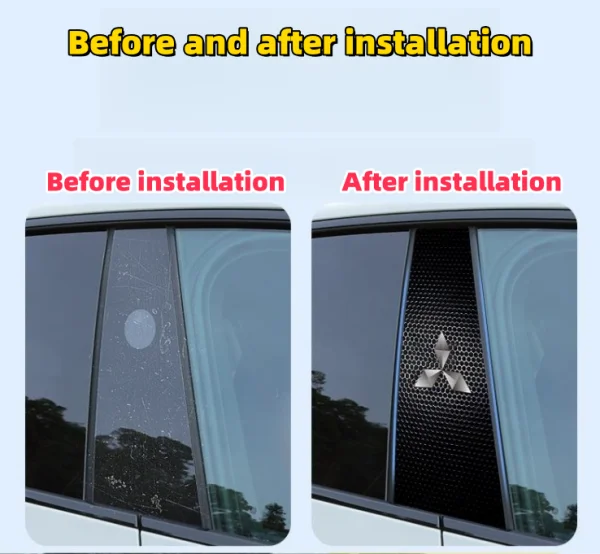 Car Center Column Sticker Personality Creative Decoration Anti-scratch Wear-resistant BC Column Modified Protective Film