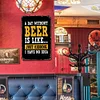 A day without beer is like just kidding - Metal Tin Signs(8*12Inch/12*16Inch) - Bar