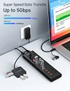 Acasis Type-C Hub 11 Ports USB-C Hub Multi USB Splitter Dock Station Fast Charging USB 3.0 Personal Switch for Laptop Mac Pro