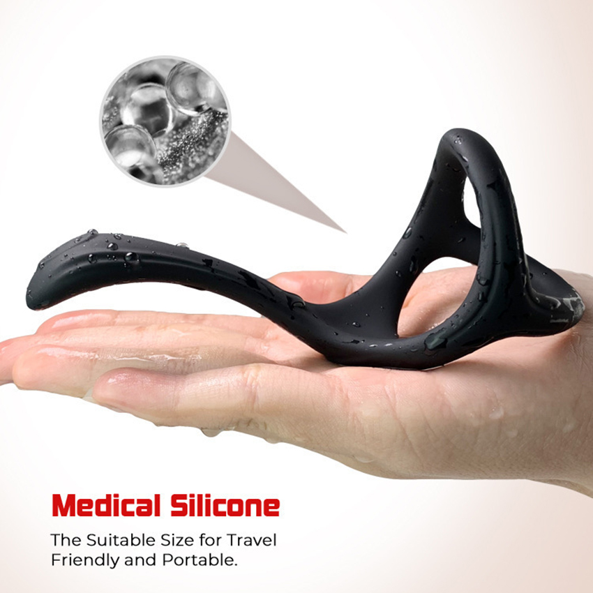 Male Silicone Penis Rings Scrotum Bind Delay Ejaculation Sexy Toy