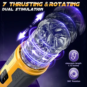 Upgraded Male Stroker With 7 Rotating & Thrusting & Vibrating & Licking
