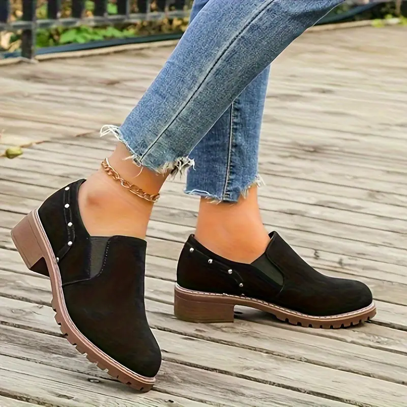 elastic single shoes low heels   casual shoes details 1