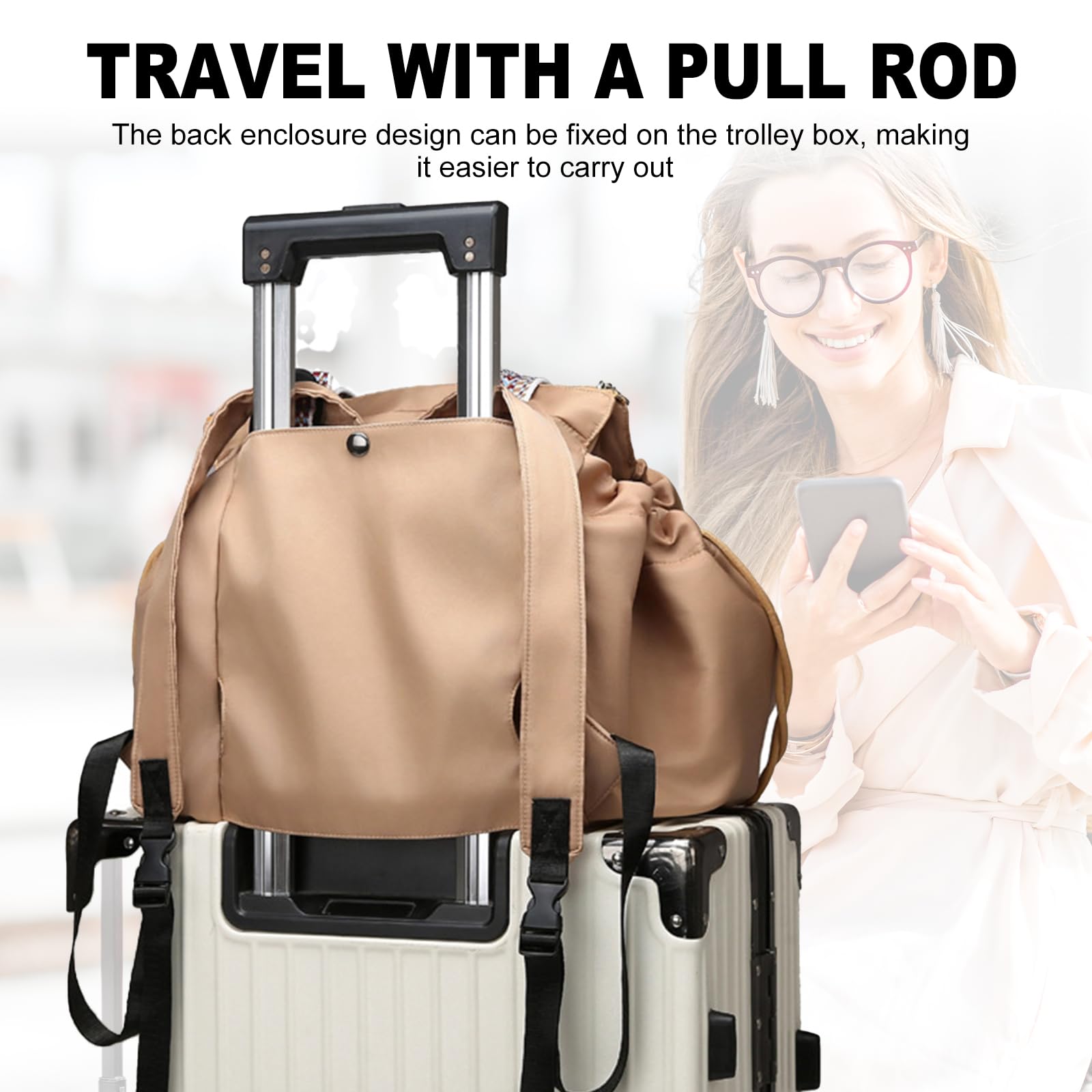 Labor-saving design with trolley strap
