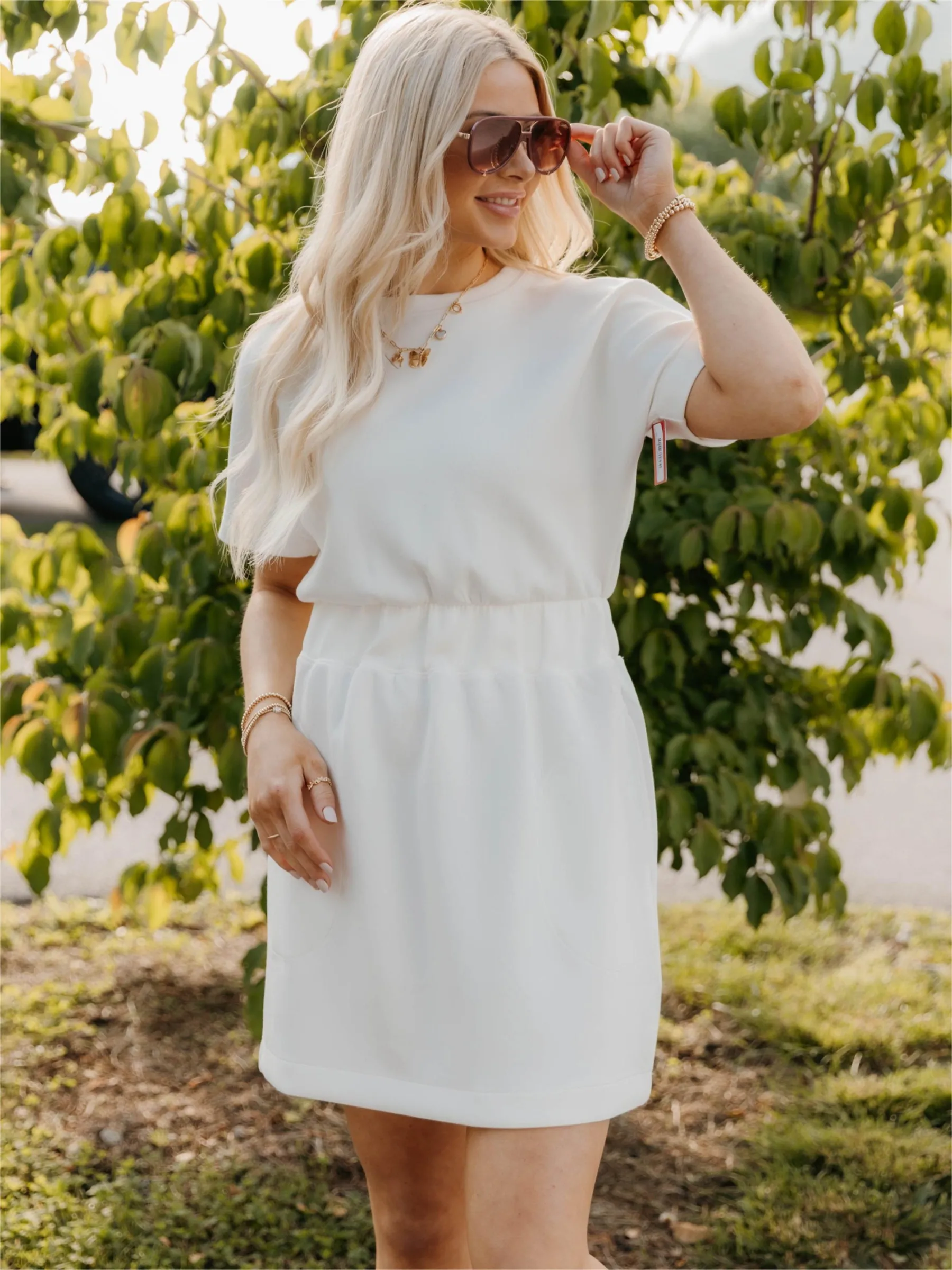 AirEssentials Cinched T-Shirt Dress