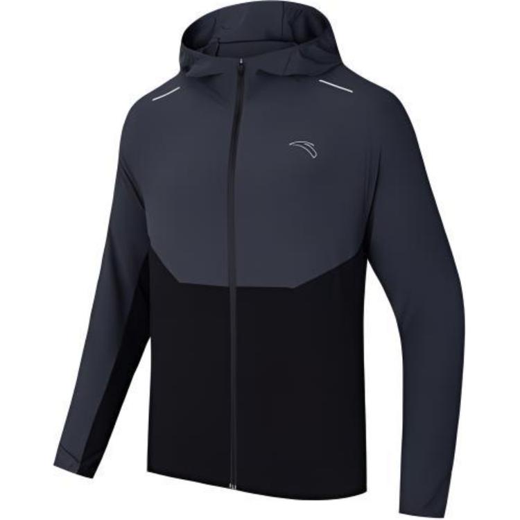 ANTA Running Collection Trench Coats Men Dye Black/Basic Black