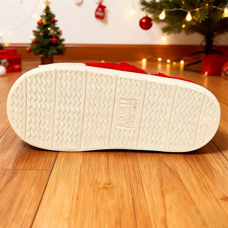 🔥 Flash Sale 50% OFF🔥Women's Plush Thick Sole Christmas Santa Slippers
