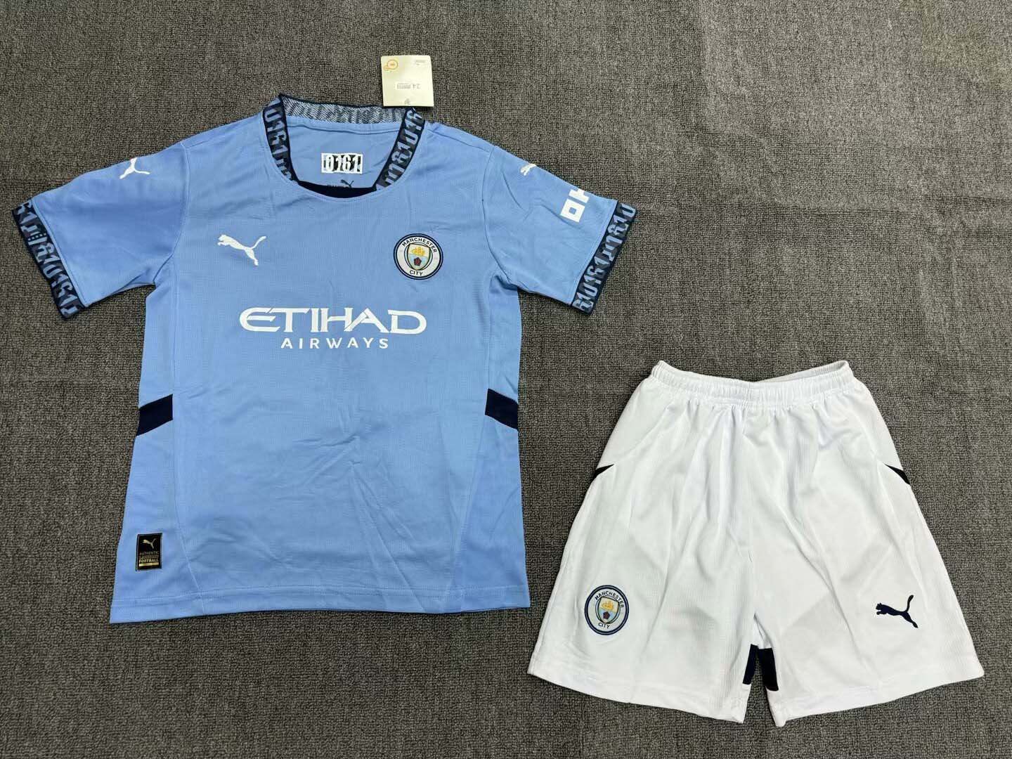 2024/2025 Manchester City Home Football Shirt 1:1 Thai Quality Kids Size