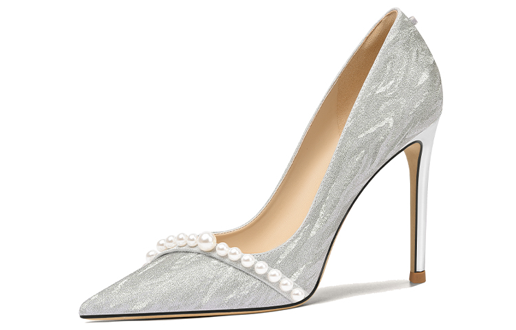 Lily Wei Romantic Galaxy High Heels Women's Silver