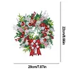 Diamond Painting Christmas Wreath Pendant