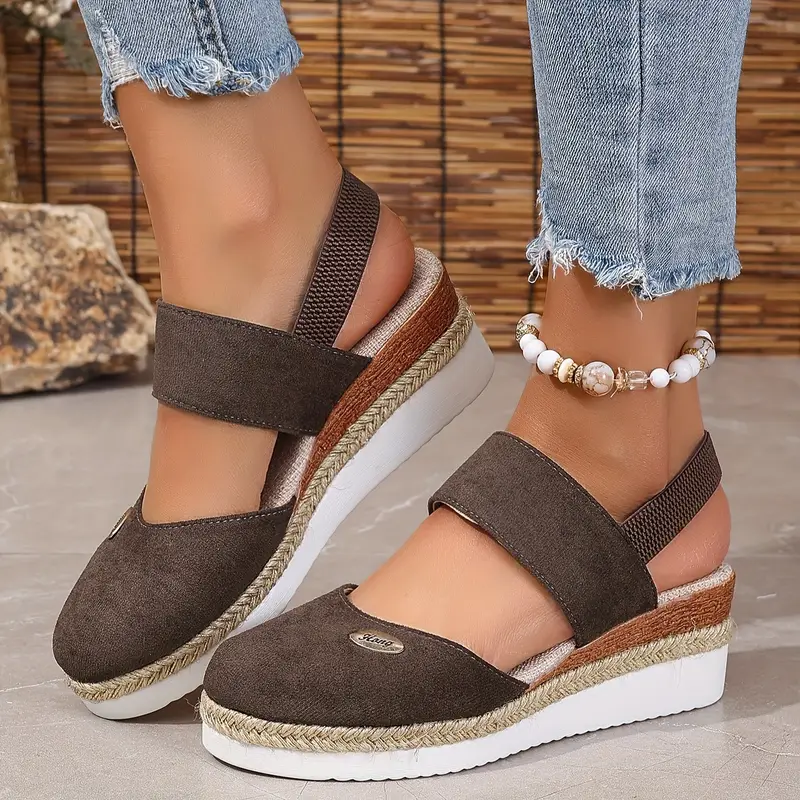 Women's Casual Breathable Slip On Orthopaedic Platform Sandals