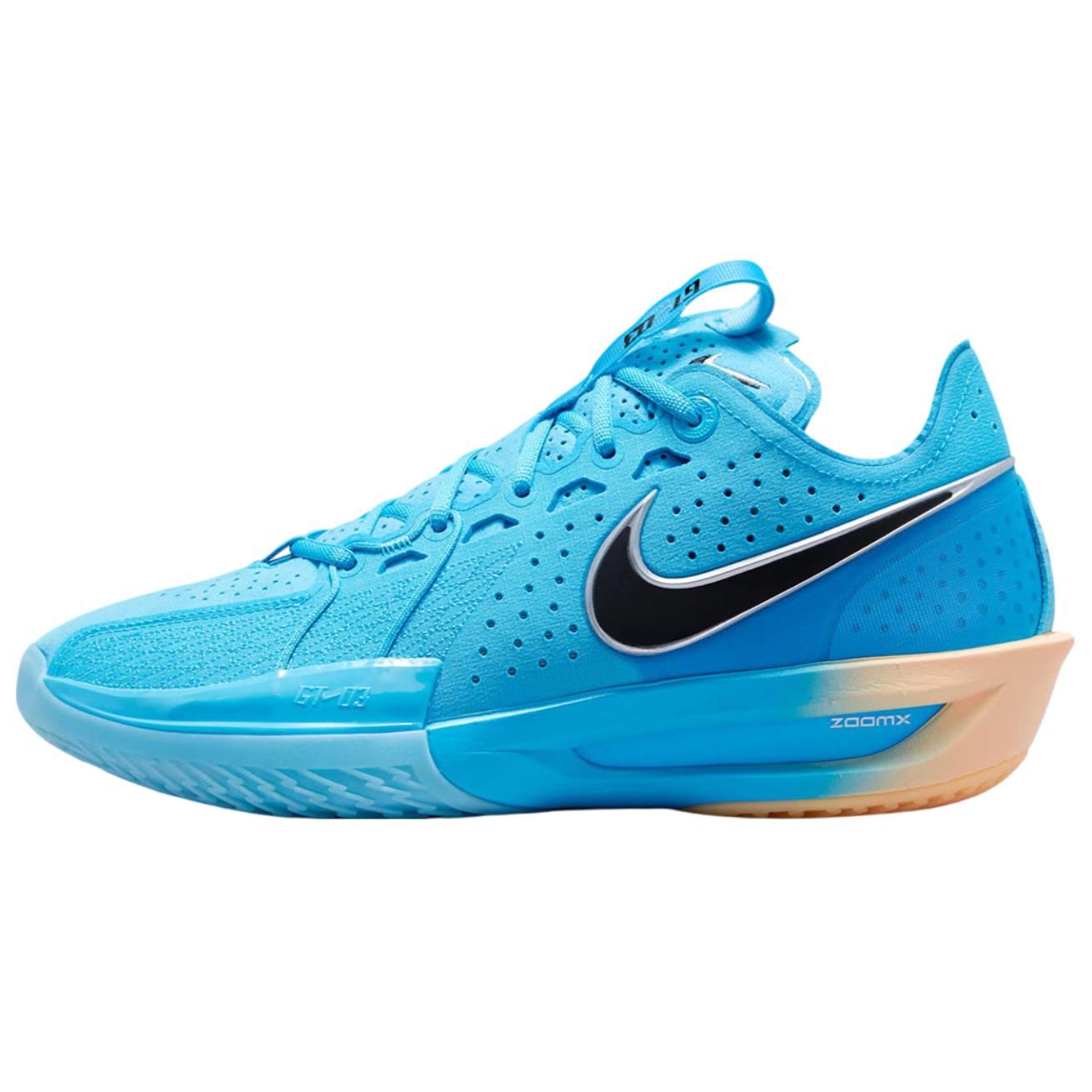 Nike Air Zoom G.T. Cut 3 Anti Slip Wear Resistant Low Top Basketball Shoes Unisex Blue