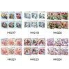 6Pcs Diamond Painting Animal and Flower Handmade Card Wish Greeting Cards