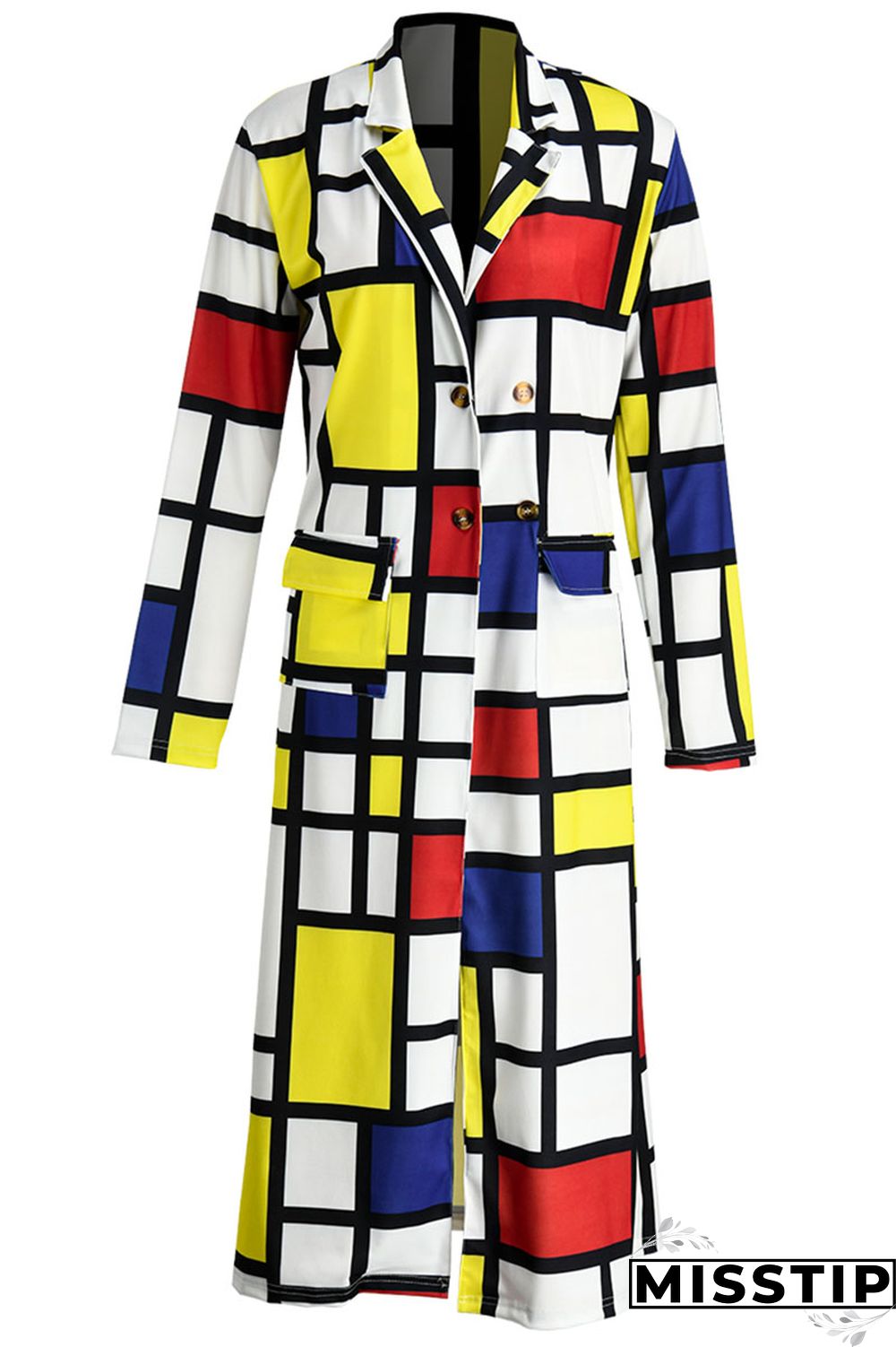 Black Purple Street Print Outerwear