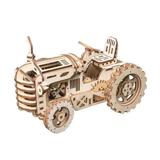 [Only Ship To U.S.] ROKR Tractor Mechanical Gears 3D Wooden Puzzle LK401 | Robotime Online