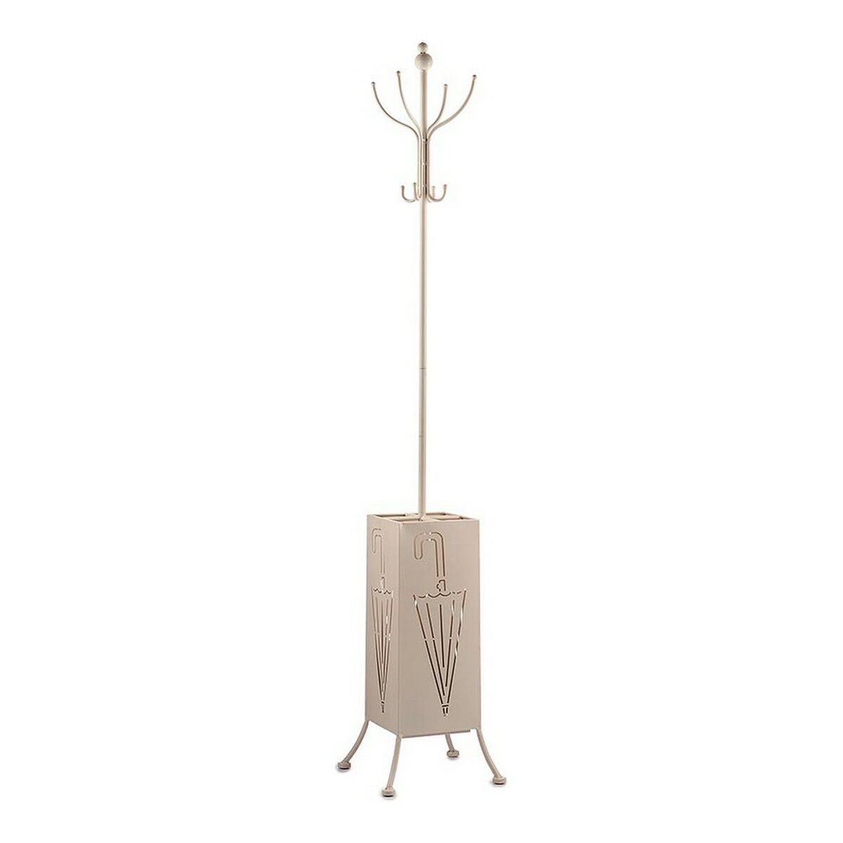 Coat rack Gift Decor Cream Metal 34 x 188 x 34 cm Umbrella stand