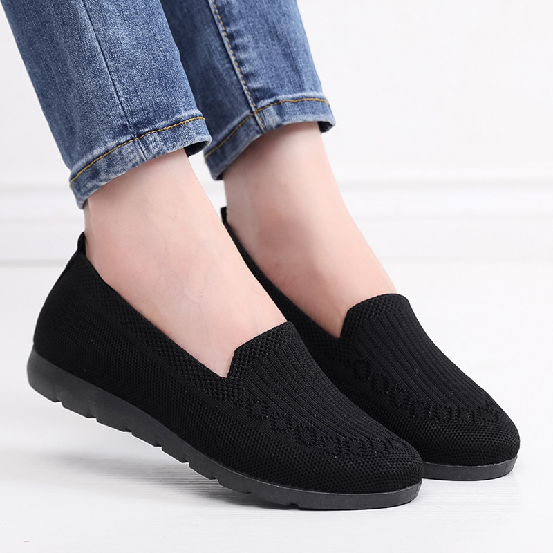 🔥Last Day 49% OFF -Women's Stylish Knit Mesh Slip-on Sneakers