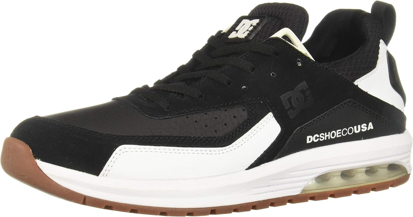 DC Shoes Men's Vandium SE Low Top Sneaker Shoes Black White 9