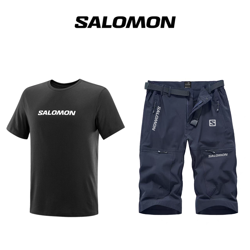 👕 Salomon® High Performance T-shirt + Quick-Drying Outdoor Shorts