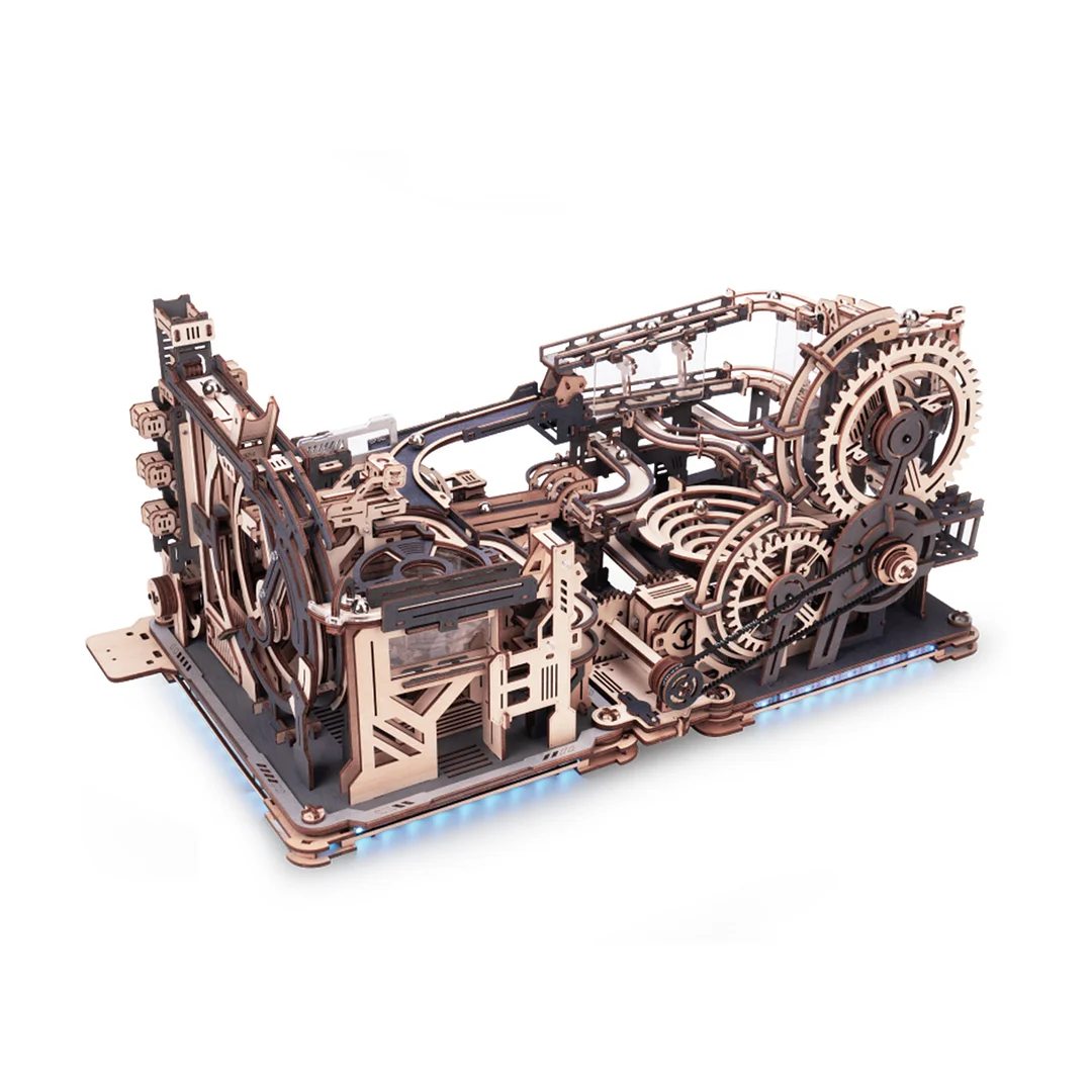 ROKR Marble Spaceport Marble Run 3D Wooden Puzzle LGC01 | ROKR | ROKR