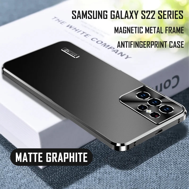 Stylish and Slim Metal Phone Case for Samsung: Efficient Heat Dissipation. CD-Textured Design. and Lightweight Protection
