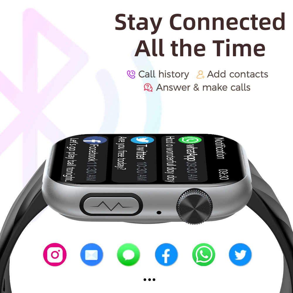 GT5 Pro Max Blood Glucose Watch With BP+HRV+ECG(EKG)+SOS+Stress+Sleep Monitoring