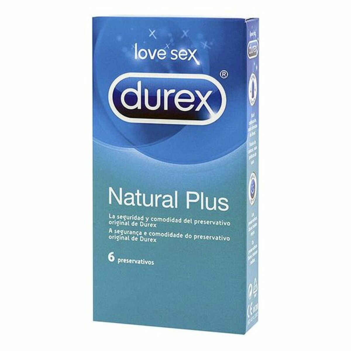 Condoms Durex Natural Plus 6 Pieces